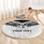 New Zealand Koru Fern Custom Round Carpet Simple Taniko Motif