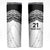 New Zealand Koru Fern Custom Skinny Tumbler Simple Taniko Motif