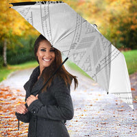 New Zealand Koru Fern Custom Umbrella Simple Taniko Motif LT9 - Polynesian Pride