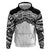 New Zealand Koru Fern Custom Zip Hoodie Simple Taniko Motif