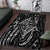 New Zealand Maori Taniko Area Rug Black Kowhaiwhai Puhoro