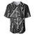 New Zealand Maori Taniko Baseball Jersey Black Kowhaiwhai Puhoro