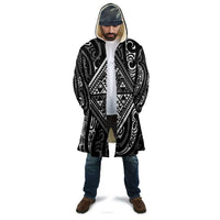 New Zealand Maori Taniko Cloak Black Kowhaiwhai Puhoro - Polynesian Pride