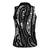 New Zealand Maori Taniko Women Sleeveless Polo Shirt Black Kowhaiwhai Puhoro