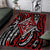 New Zealand Maori Taniko Area Rug Red Kowhaiwhai Puhoro