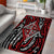 New Zealand Maori Taniko Area Rug Red Kowhaiwhai Puhoro