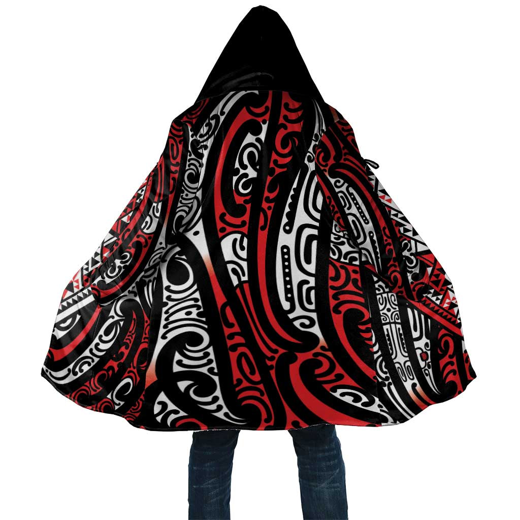New Zealand Maori Taniko Cloak Red Kowhaiwhai Puhoro - Polynesian Pride