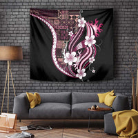 Samoa Siapo Tribal Pattern Tapestry Violet Polynesian Plumeria Tapa Motif