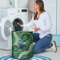 Tui Bird Koru Silver Fern Aotearoa Laundry Basket