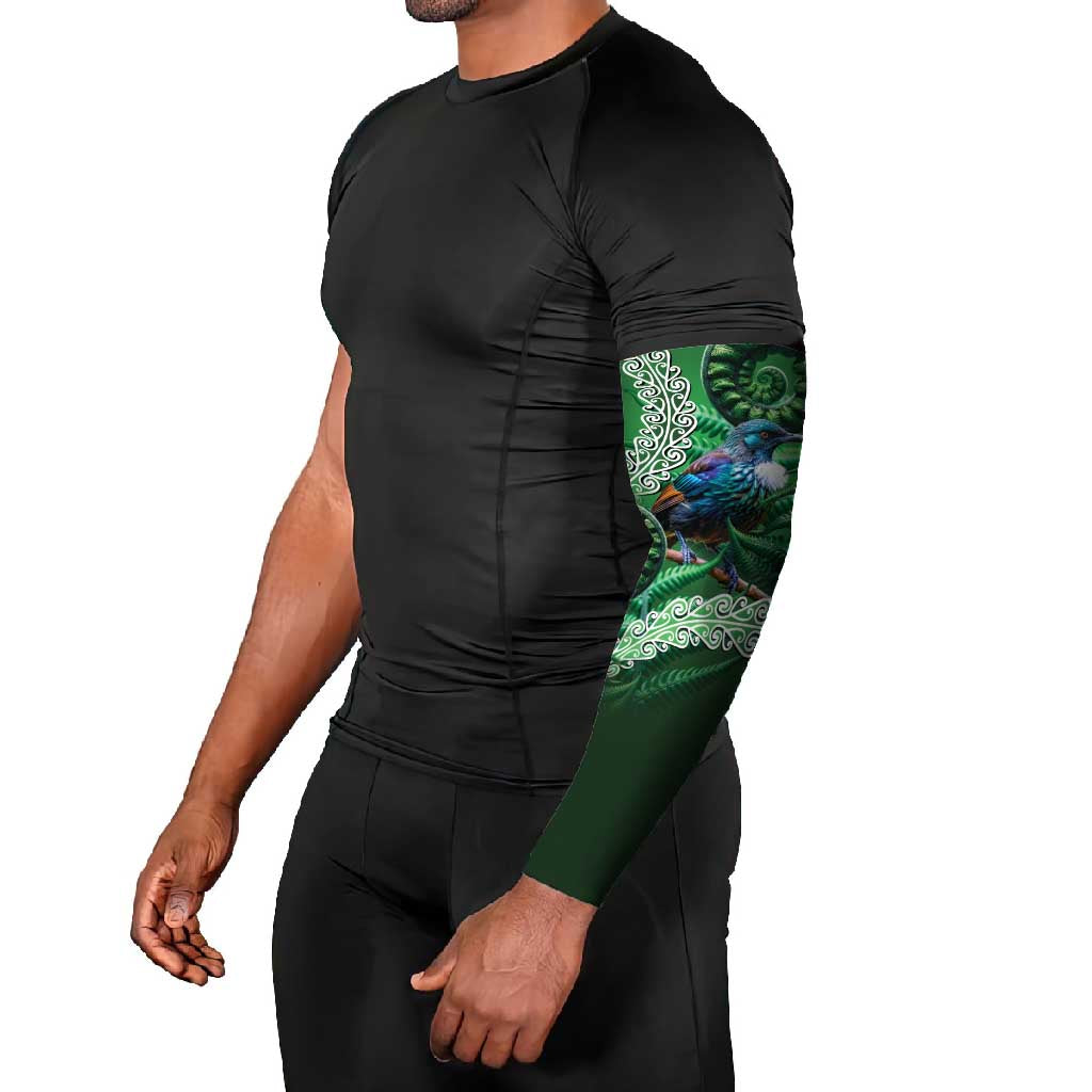 Tui Bird Koru Silver Fern Aotearoa Arm Sleeves