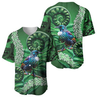Tui Bird Koru Silver Fern Aotearoa Baseball Jersey