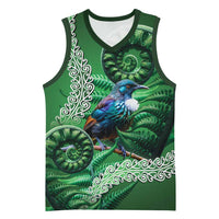 Tui Bird Koru Silver Fern Aotearoa Basketball Jersey