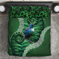 Tui Bird Koru Silver Fern Aotearoa Bedding Set