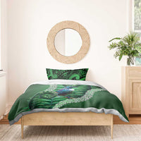 Tui Bird Koru Silver Fern Aotearoa Bedding Set