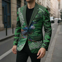 Tui Bird Koru Silver Fern Aotearoa Blazer