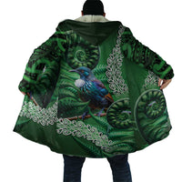 Tui Bird Koru Silver Fern Aotearoa Cloak