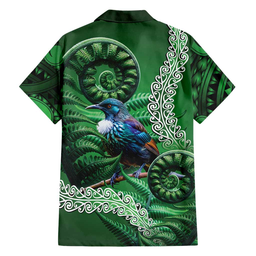 Tui Bird Koru Silver Fern Aotearoa Family Matching Mermaid Dress and Hawaiian Shirt LT9 - Polynesian Pride
