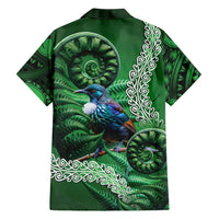 Tui Bird Koru Silver Fern Aotearoa Family Matching Puletasi and Hawaiian Shirt