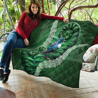 Tui Bird Koru Silver Fern Aotearoa Quilt