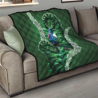Tui Bird Koru Silver Fern Aotearoa Quilt