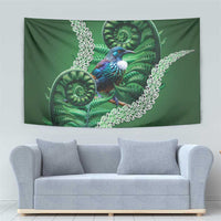 Tui Bird Koru Silver Fern Aotearoa Tapestry