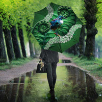 Tui Bird Koru Silver Fern Aotearoa Umbrella
