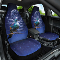 Tui Bird Matariki Galaxy Car Seat Cover Koru Silver Fern Aotearoa