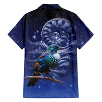 Tui Bird Matariki Galaxy Family Matching Mermaid Dress and Hawaiian Shirt Koru Silver Fern Aotearoa LT9 - Polynesian Pride