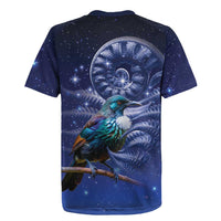 Tui Bird Matariki Galaxy Rugby Jersey Koru Silver Fern Aotearoa