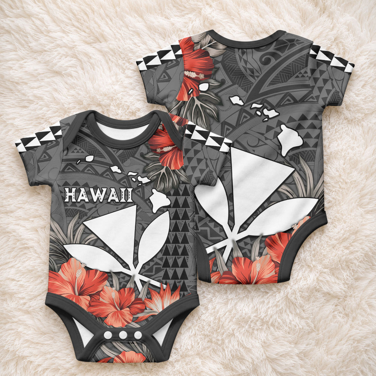 Hawaii Kanaka Maoli Baby Onesie Polynesian Vintage Vibes LT9 - Polynesian Pride