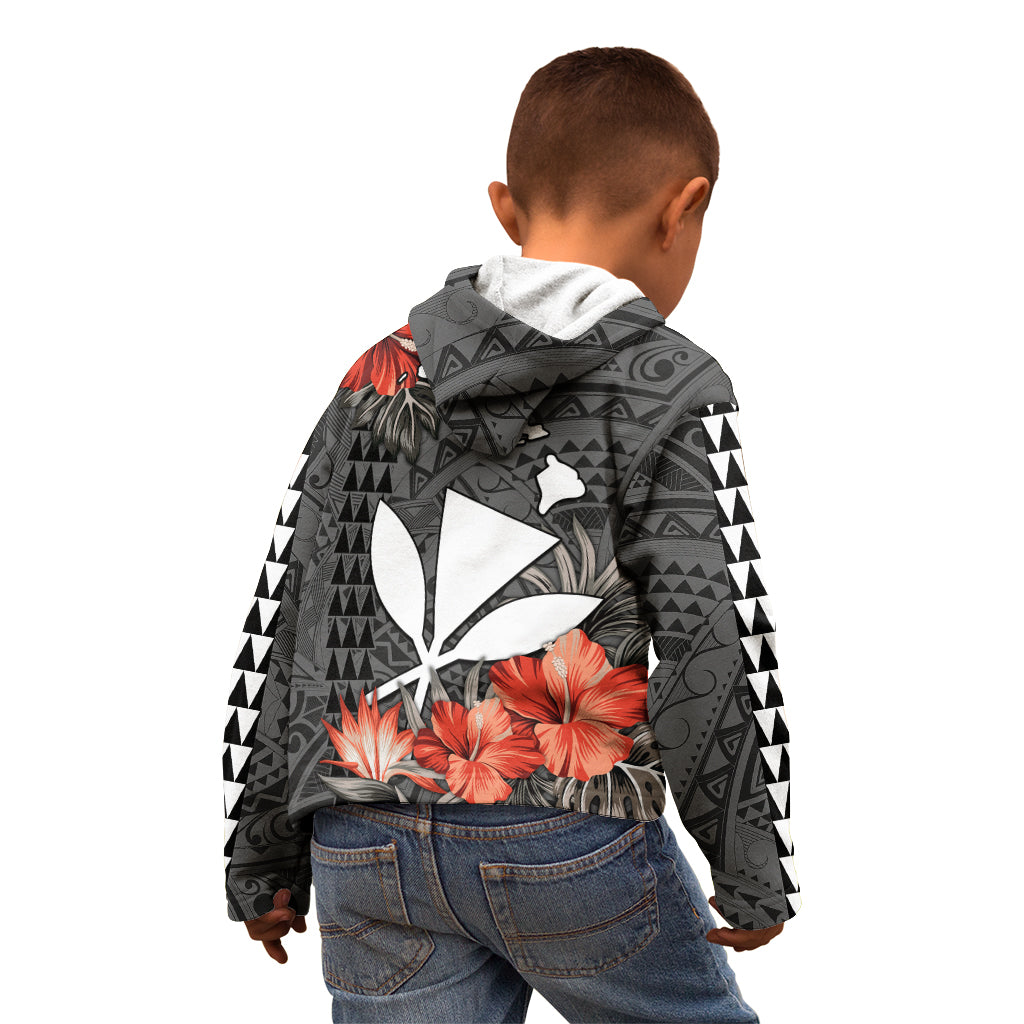 Personalised Hawaii Kanaka Maoli Kid Hoodie Polynesian Vintage Vibes LT9 - Polynesian Pride