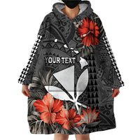 Personalised Hawaii Kanaka Maoli Wearable Blanket Hoodie Polynesian Vintage Vibes LT9 - Polynesian Pride