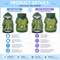 Cook Islands Rugby Pet Hoodie Kukis Athletic Style LT9 - Polynesian Pride