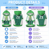 Cook Islands Rugby Custom Pet Hoodie No1 LT9 - Polynesian Pride