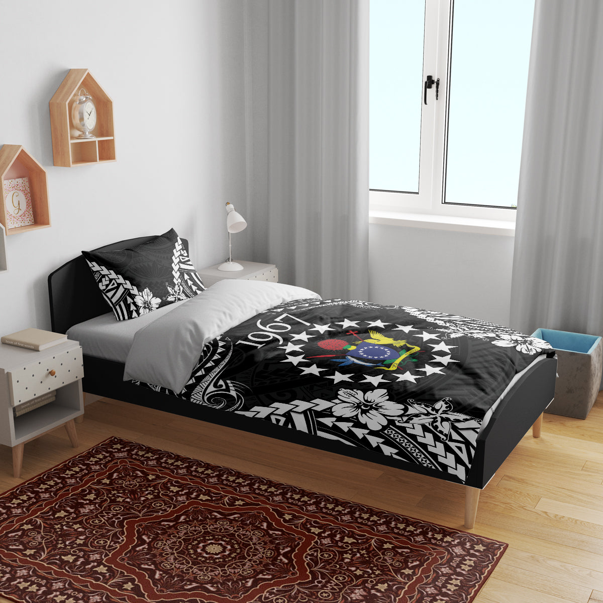 Cook Islands Ra o te Ui Ariki Est 1967 Bedding Set