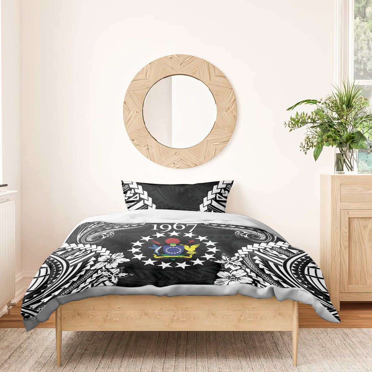 Cook Islands Ra o te Ui Ariki Est 1967 Bedding Set