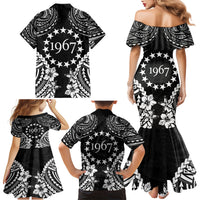 Cook Islands Ra o te Ui Ariki Est 1967 Family Matching Mermaid Dress and Hawaiian Shirt LT9 - Polynesian Pride