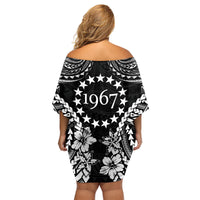Cook Islands Ra o te Ui Ariki Est 1967 Family Matching Off Shoulder Short Dress and Hawaiian Shirt LT9 - Polynesian Pride