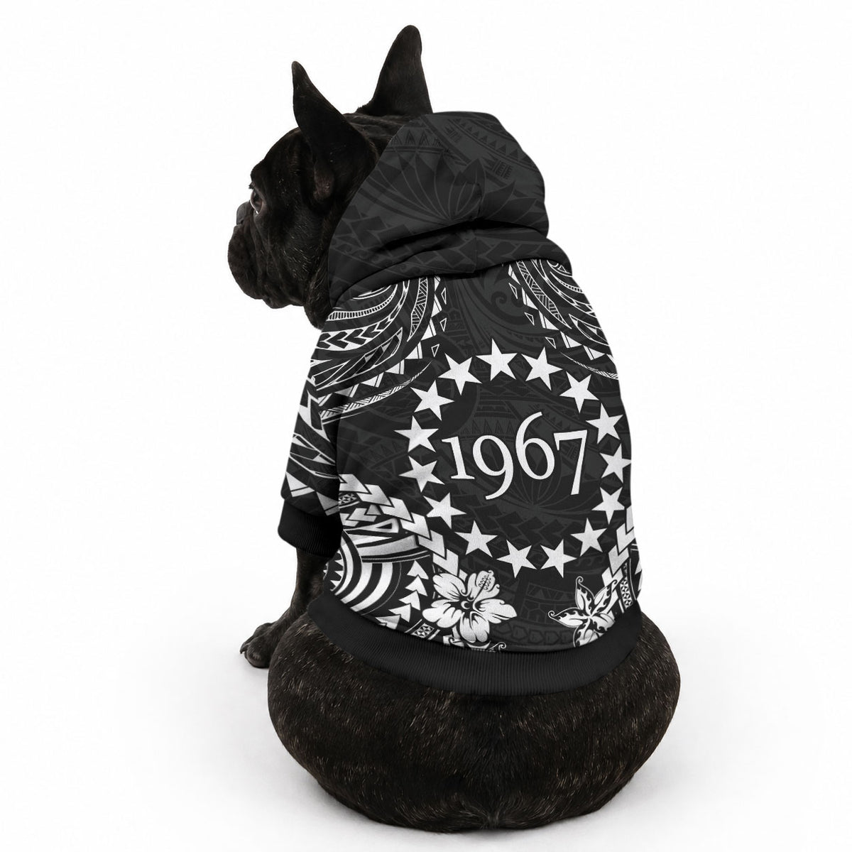Cook Islands Ra o te Ui Ariki Est 1967 Pet Hoodie LT9 - Polynesian Pride