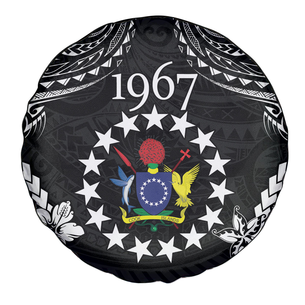 Cook Islands Ra o te Ui Ariki Est 1967 Spare Tire Cover