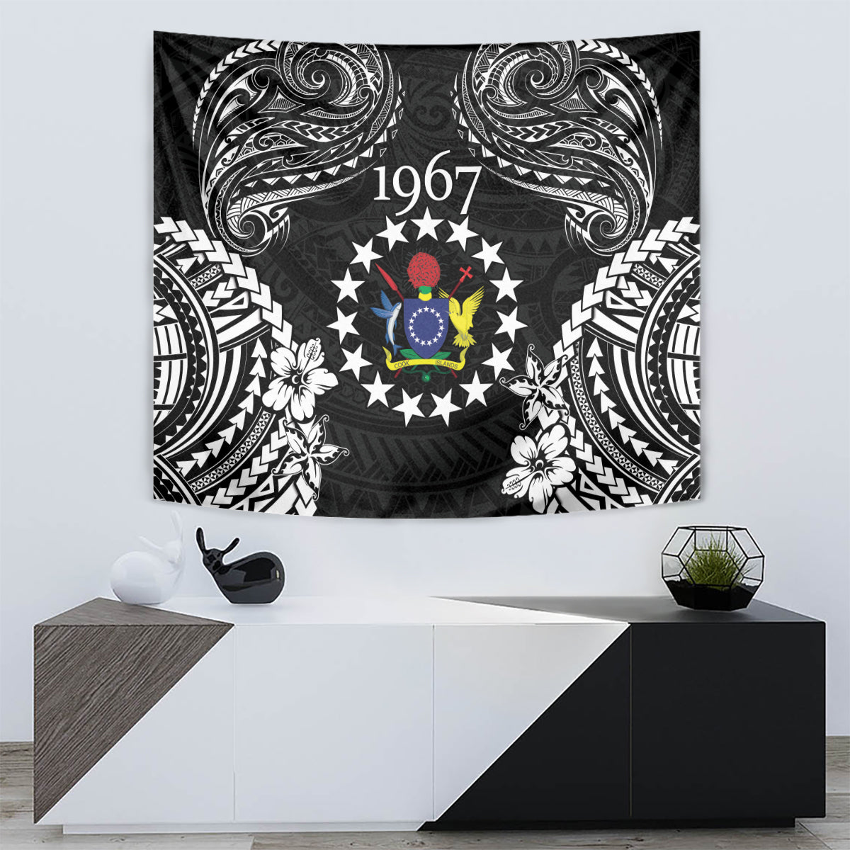 Cook Islands Ra o te Ui Ariki Est 1967 Tapestry