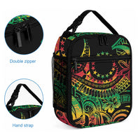 Cook Islands 15 Stars Lunch Bag Kuki Airani Polynesian Tribal Wave Tattoo LT9 - Polynesian Pride