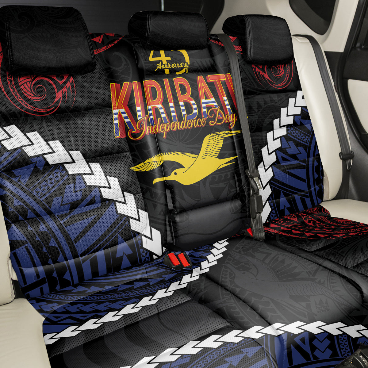 Kiribati 45th Anniversary Independence Day Back Car Seat Cover Since 1979