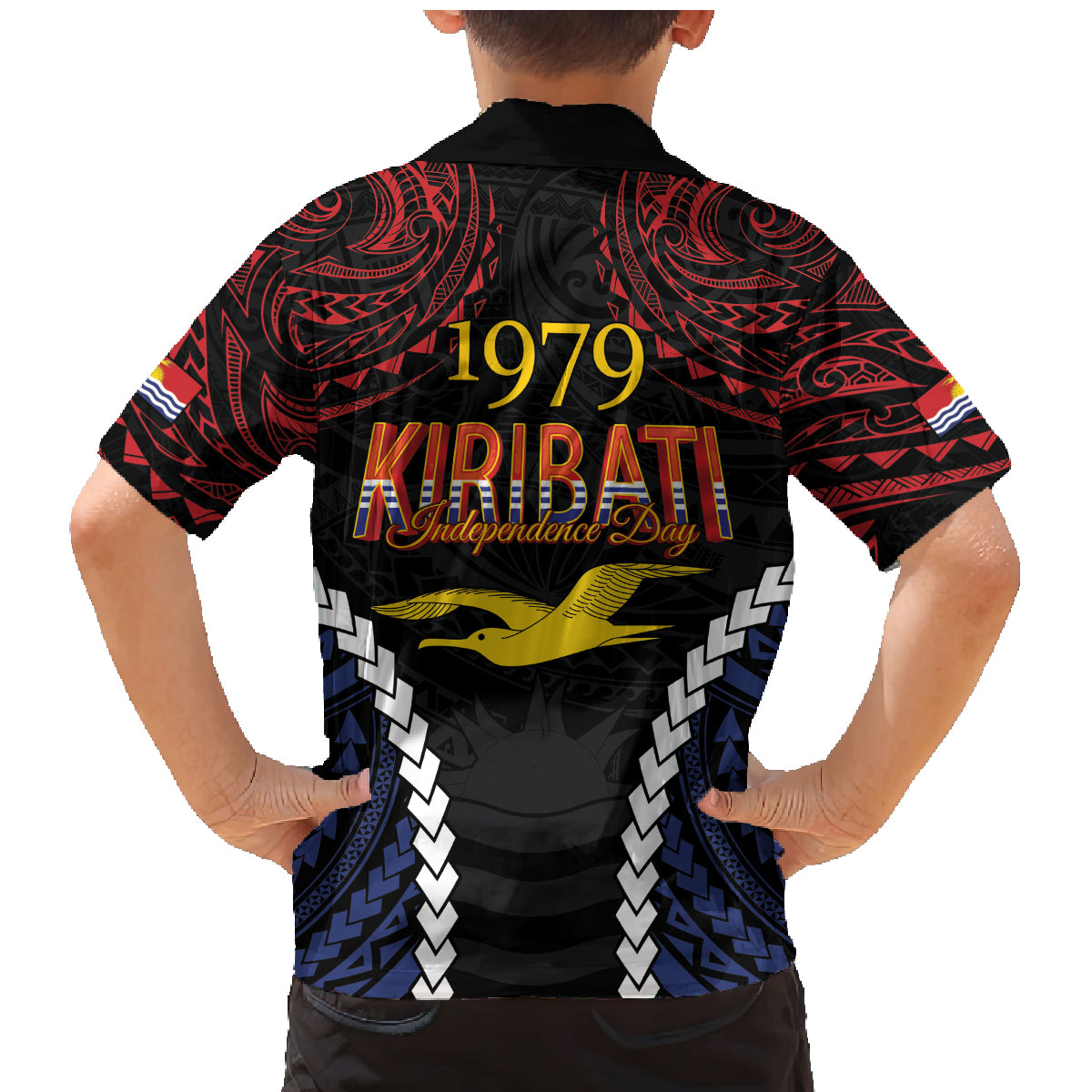Kiribati 45th Anniversary Independence Day Family Matching Mermaid Dress and Hawaiian Shirt Since 1979 LT9 - Polynesian Pride