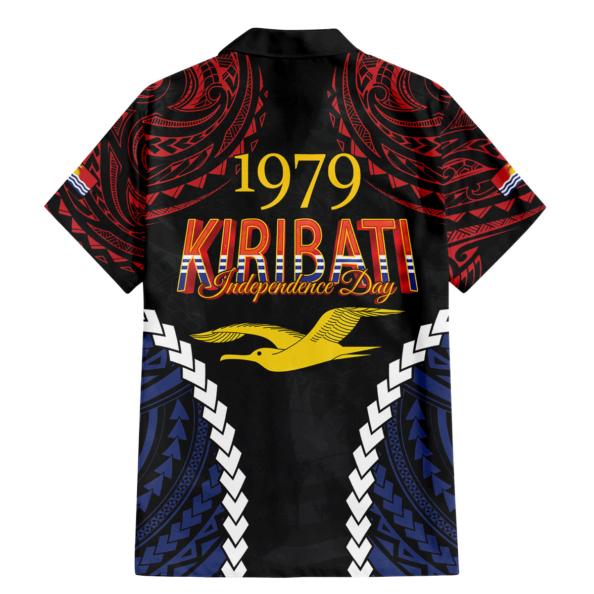 Kiribati 45th Anniversary Independence Day Family Matching Mermaid Dress and Hawaiian Shirt Since 1979 LT9 - Polynesian Pride