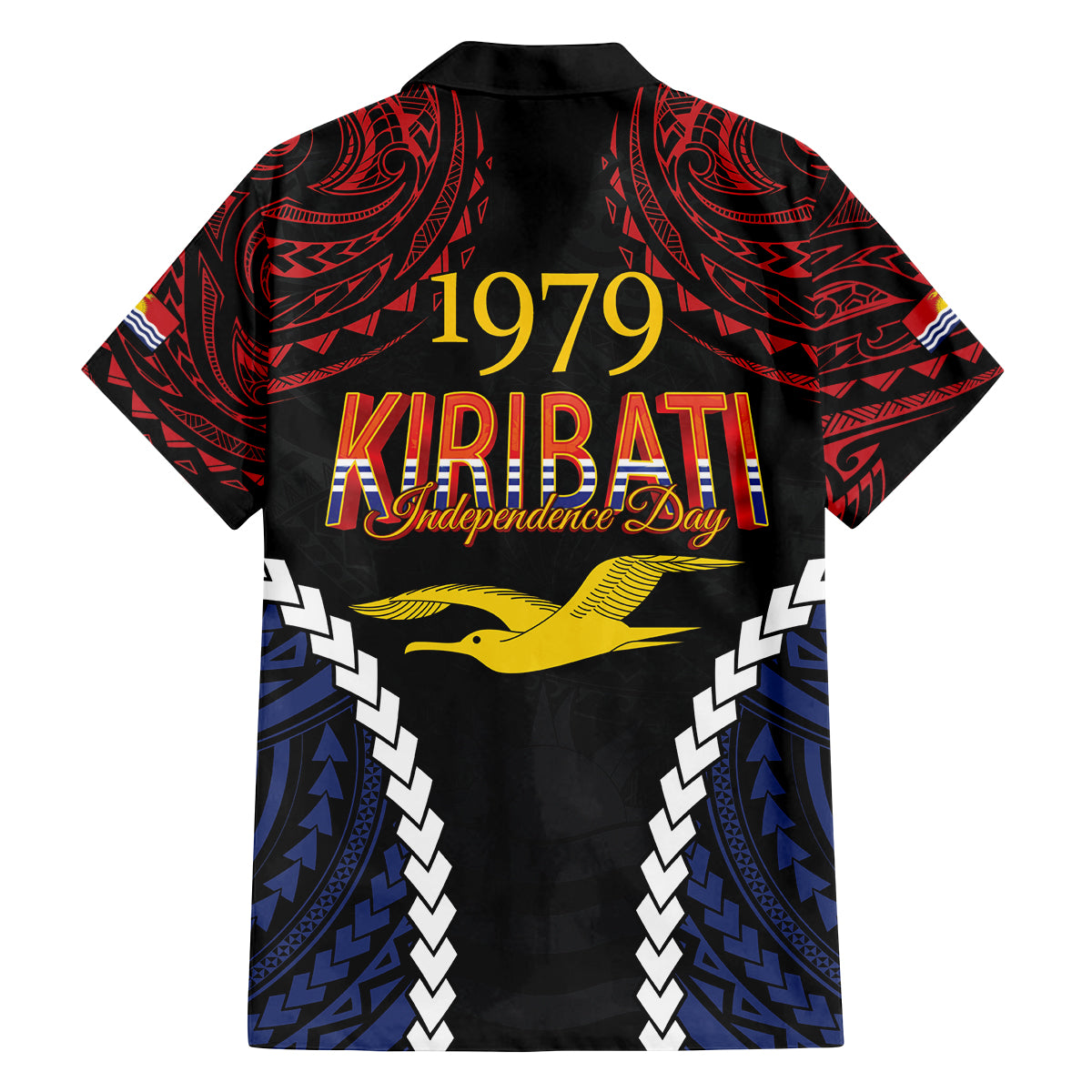 Kiribati 45th Anniversary Independence Day Family Matching Tank Maxi Dress and Hawaiian Shirt Since 1979