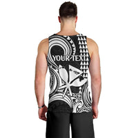King Kamehameha Day Hawaii Men Tank Top Paradise of the Pacific Tribal Kakau with Kanaka Maoli - White LT9 - Polynesian Pride