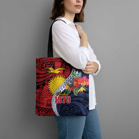Flag of Kiribati Polynesian Pattern Tote Bag Est 1979 With Tropical Flowers LT9 - Polynesian Pride