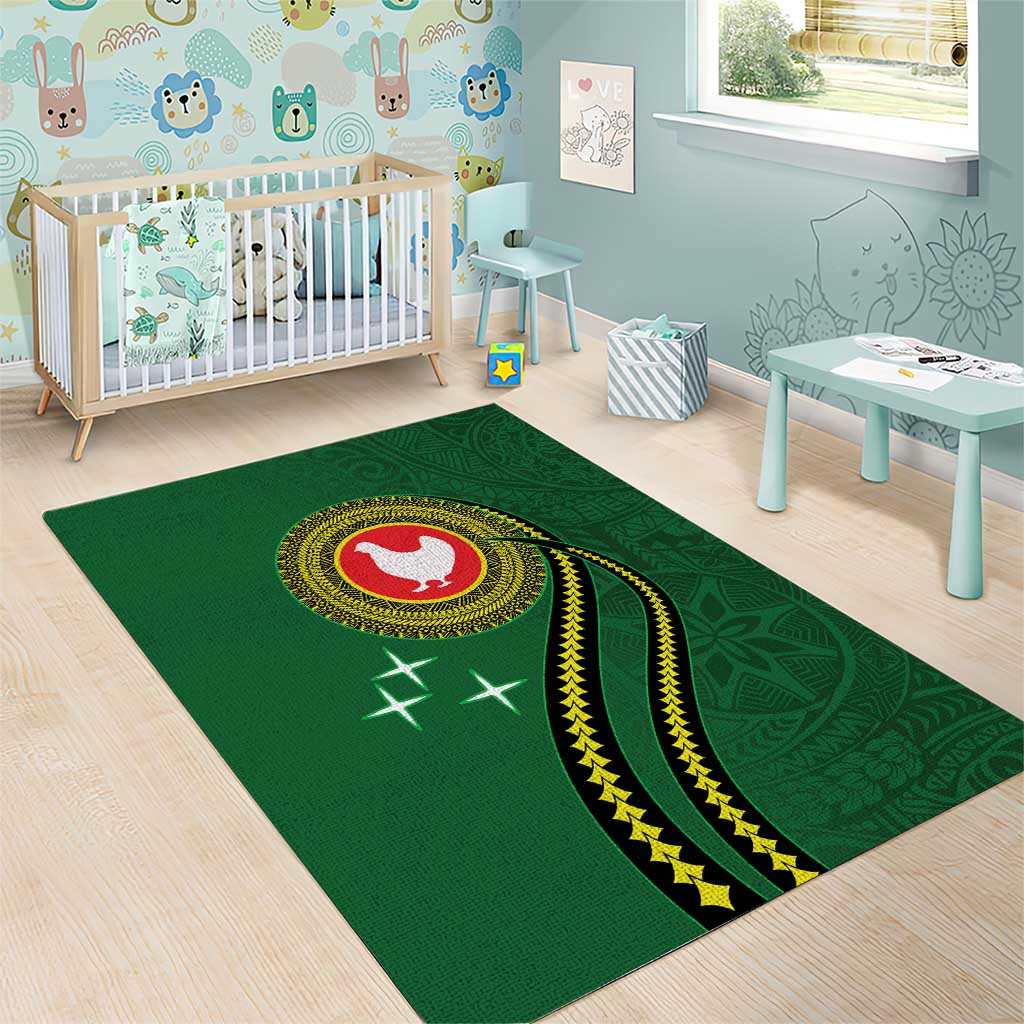 Manua Islands Polynesian Style Area Rug