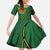 Manua Islands Polynesian Style Family Matching Off Shoulder Maxi Dress and Hawaiian Shirt
